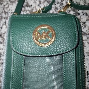 Shoulder wallet with phone case by Michael Kors